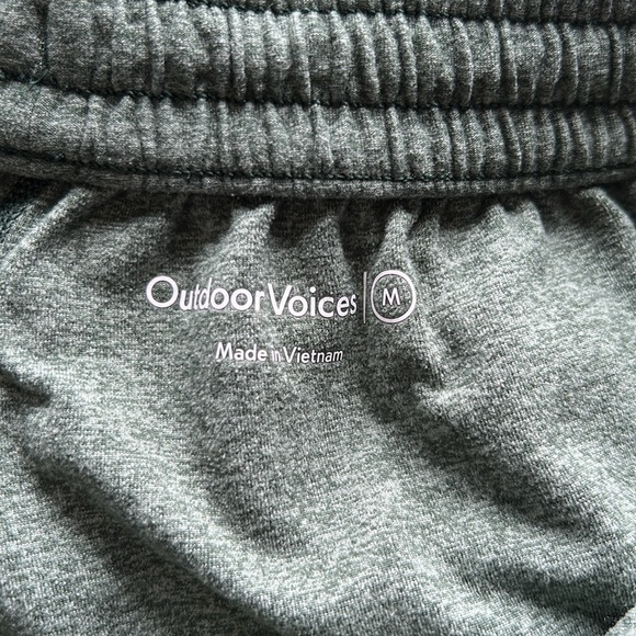 Outdoor Voices CloudKnit Sweatpant Mid Rise Pockets Green Travel Sz M - Picture 8 of 11